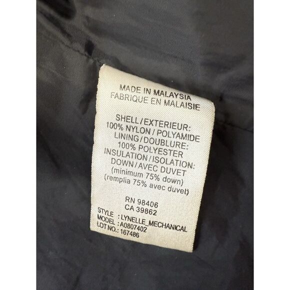 Theory Black Down Puffer Coat Jacket Medium Parka Size M - Picture 16 of 16